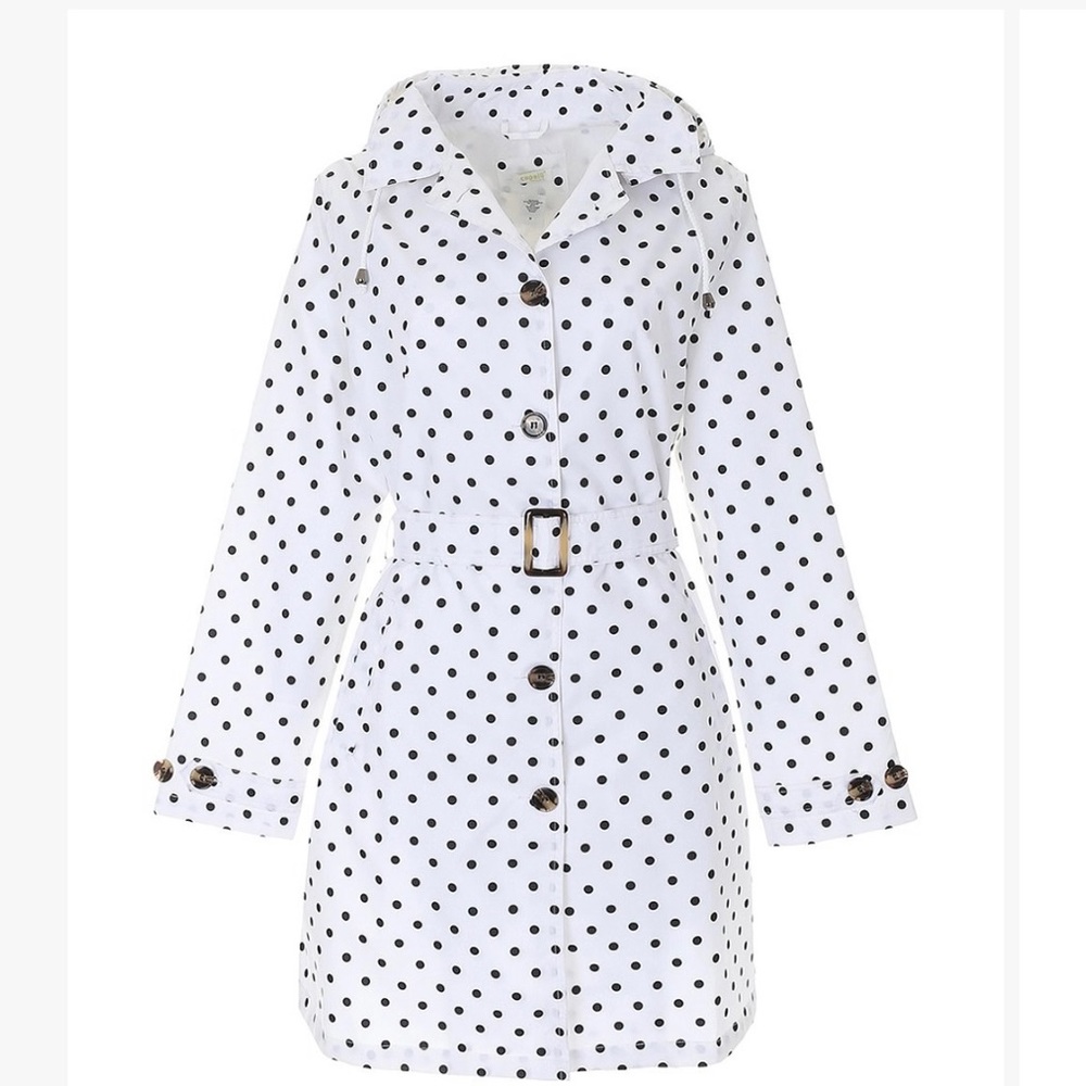 Capellini Women’s Polka Dot Rain Coat
